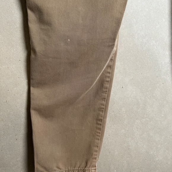 Eddie Bauer Wide lampasse type side seam Relaxed Tapered Leg Khaki Size 2 - Picture 11 of 11